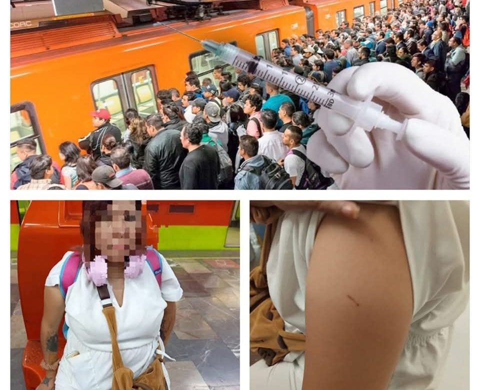 Pinchazos en el transporte público de CDMX