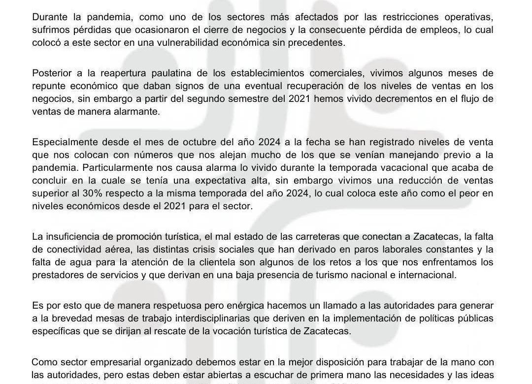 Crisis Golpea al Corazón Nocturno de Zacatecas
