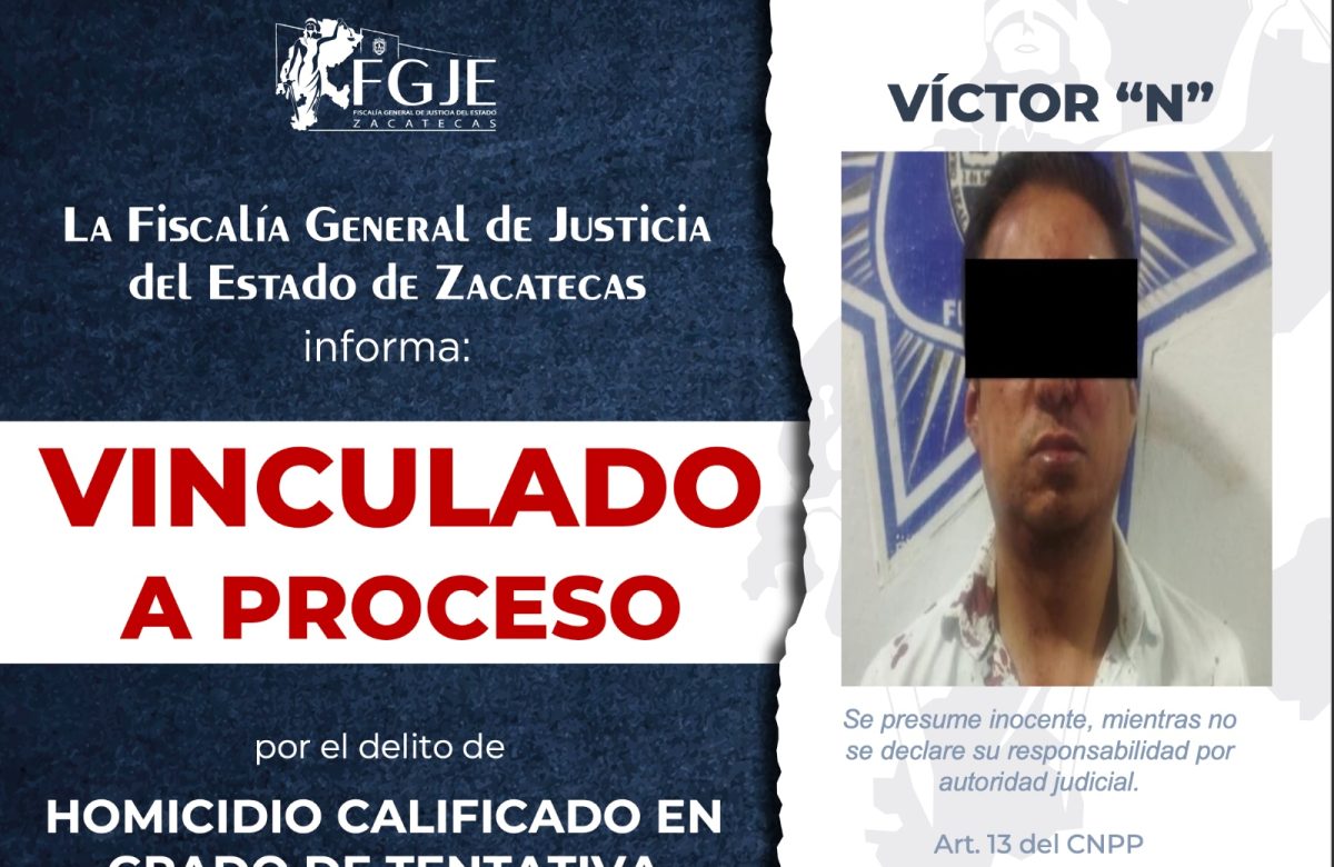 Vinculan a proceso a Víctor “N” por intento de homicidio tras accidente en Fresnillo