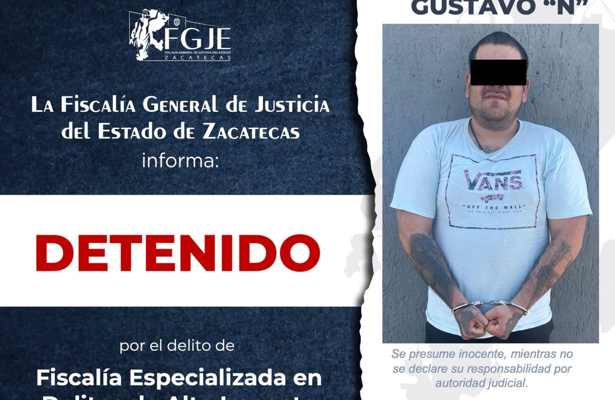 Detienen en Zacatecas a Generador de Violencia con Órdenes de Aprehensión en dos Estados