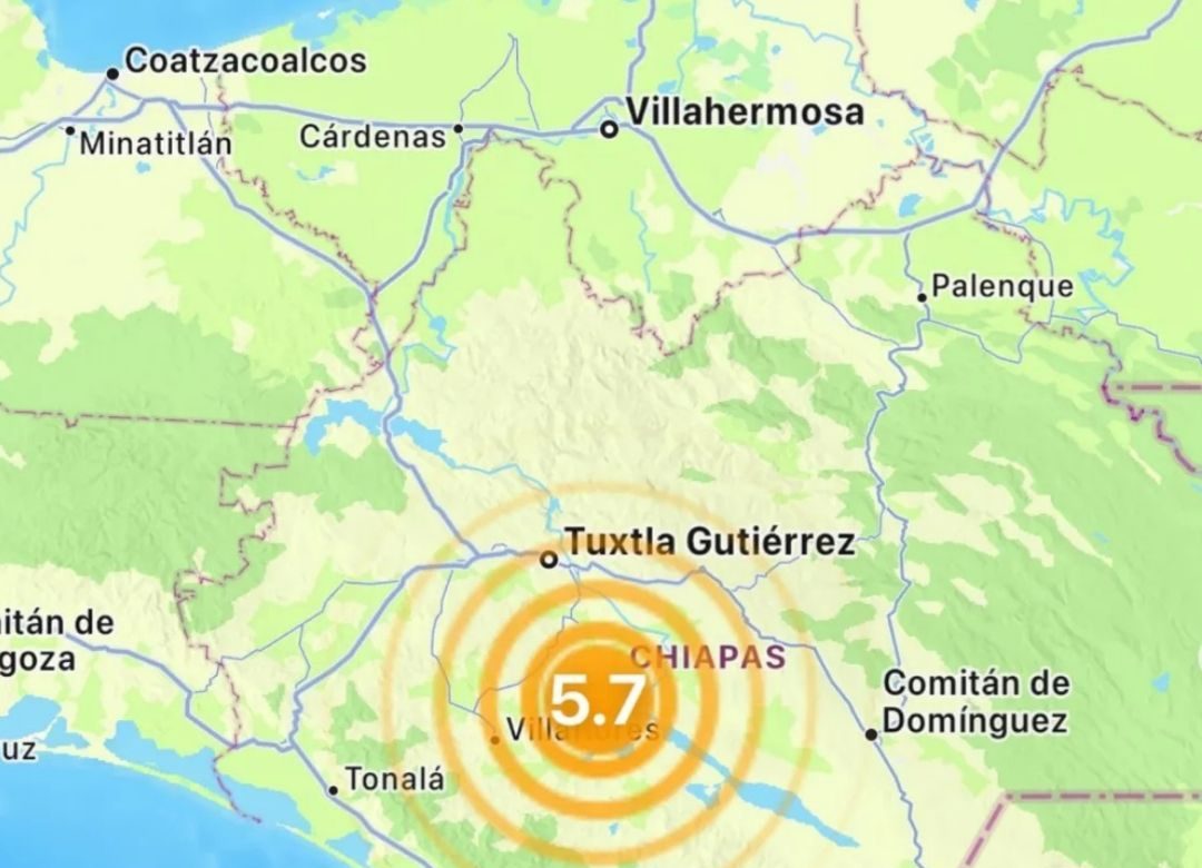 Sismo sacude Chiapas; sin alerta de tsunami ni daños reportados