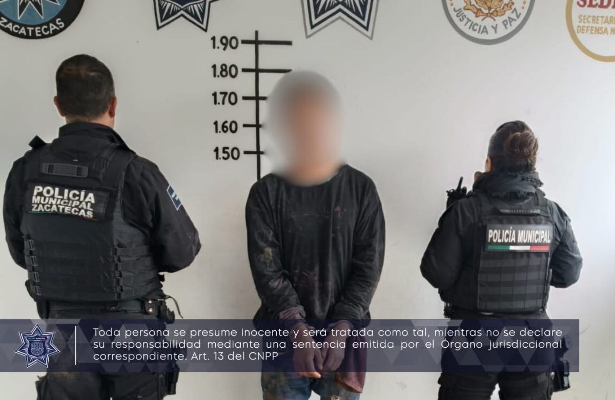 Detienen a joven que amenazaba con cuchilla a transeúntes