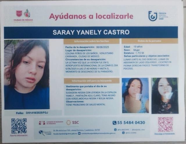 Zacatecana de 19 años desaparece tras aceptar oferta de trabajo en Guadalajara; su familia la busca desesperadamente