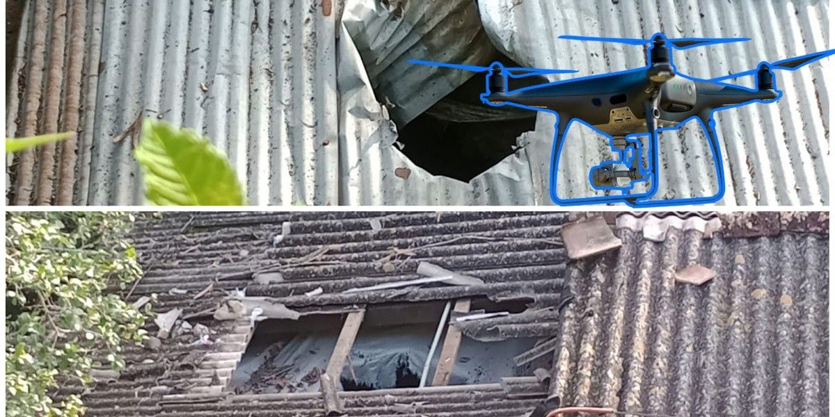 Ataque con drones y explosivos en Papantla deja 4 heridos