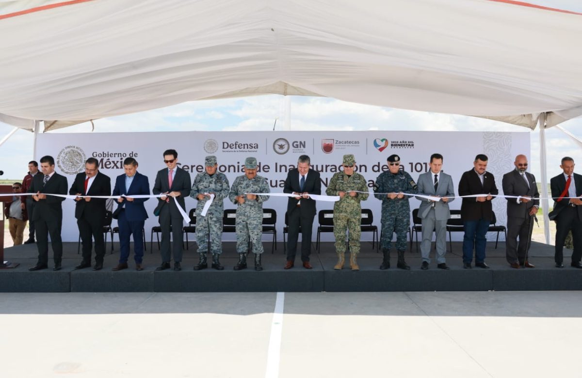 Inaugura Gobernador David Monreal nuevas instalaciones de la Guardia Nacional en Río Grande para reforzar la seguridad en el norte del estado