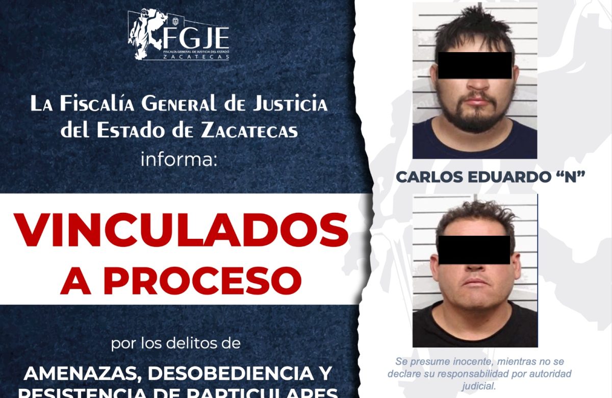 Extorsionadores detenidos en Zacatecas: ya enfrentan proceso judicial