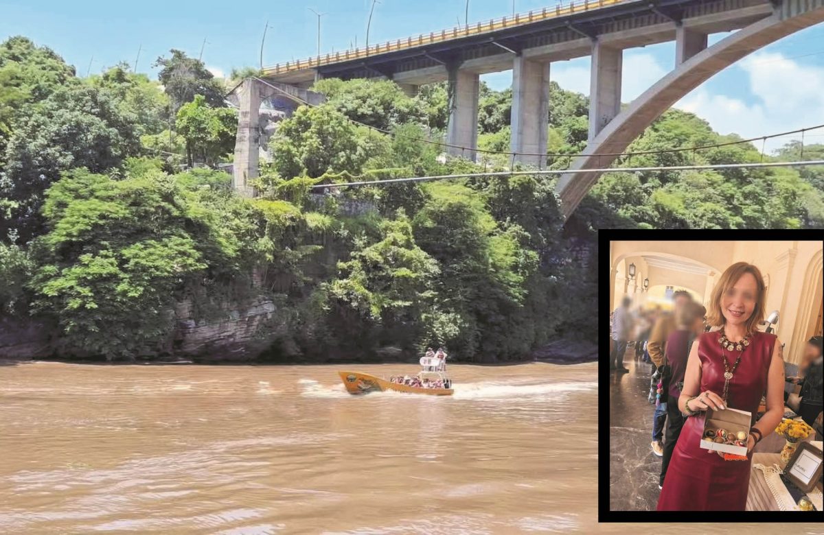 Subsecretaria de Turismo de Chiapas se tira desde puente al Rio Grijalva