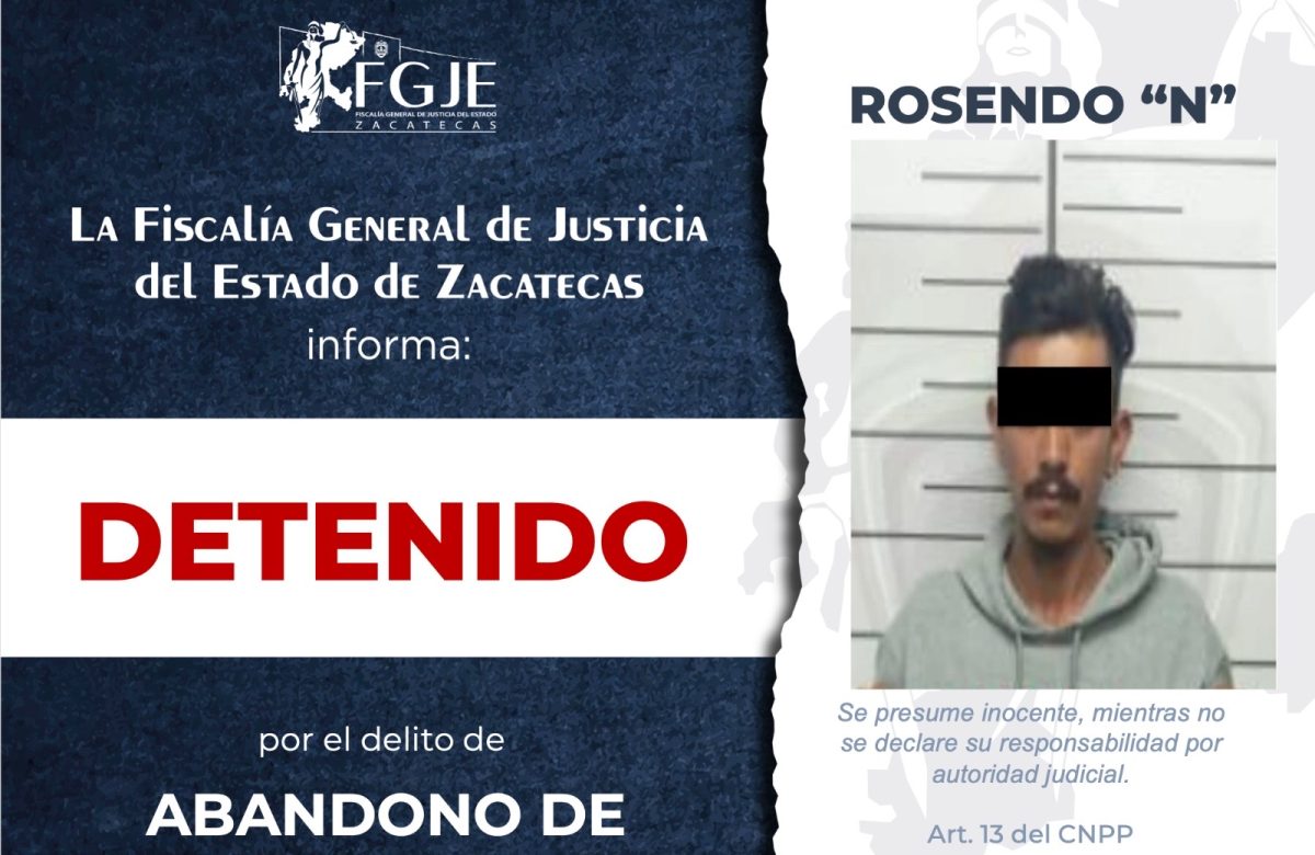 Caen tres hombres buscados por la justicia en Zacatecas