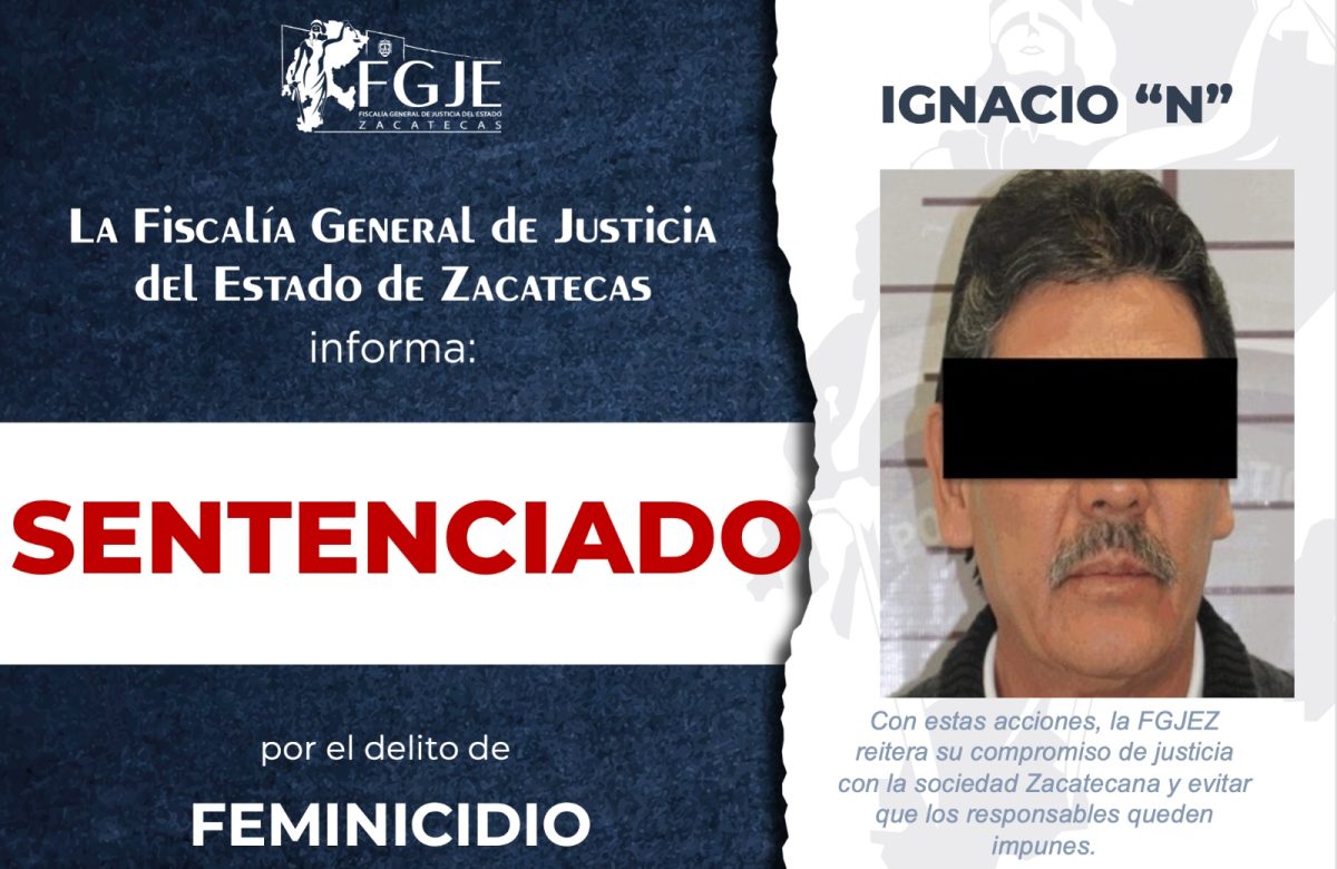 20 años de prisión por feminicidio en Fresnillo: justicia para la víctima