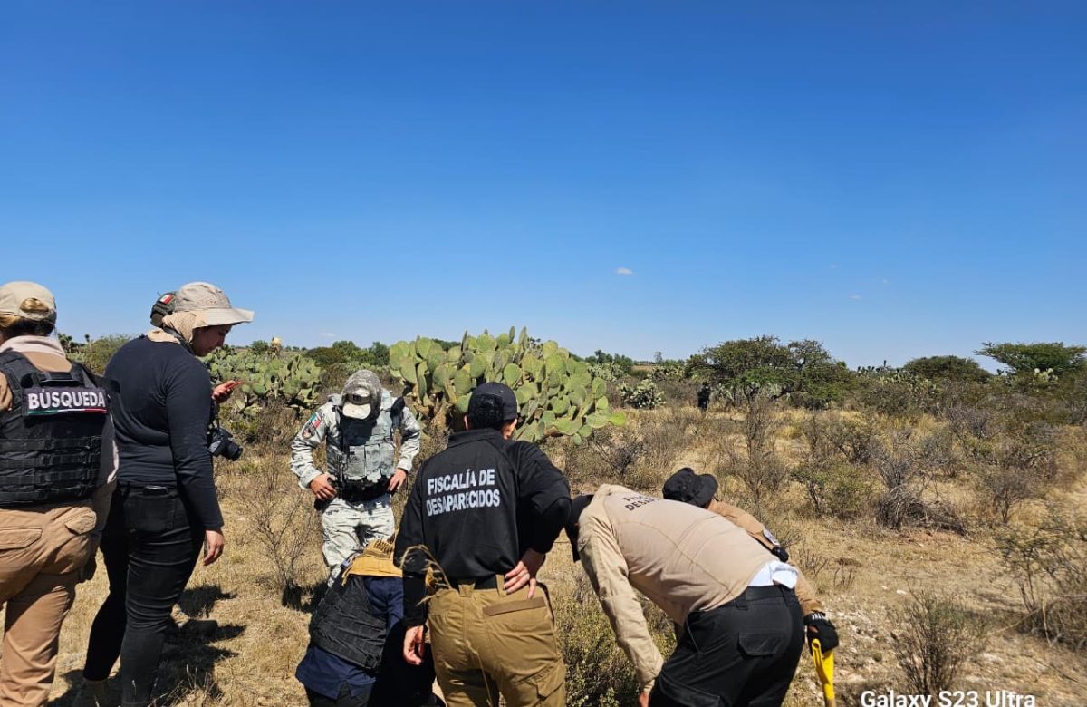Continúan los trabajos de búsqueda forense en Pinos y Villa González Ortega