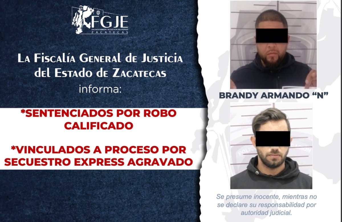 Sentencian a dos implicados en el robo millonario al Ayuntamiento de Fresnillo; recuperan más de 600 mil pesos