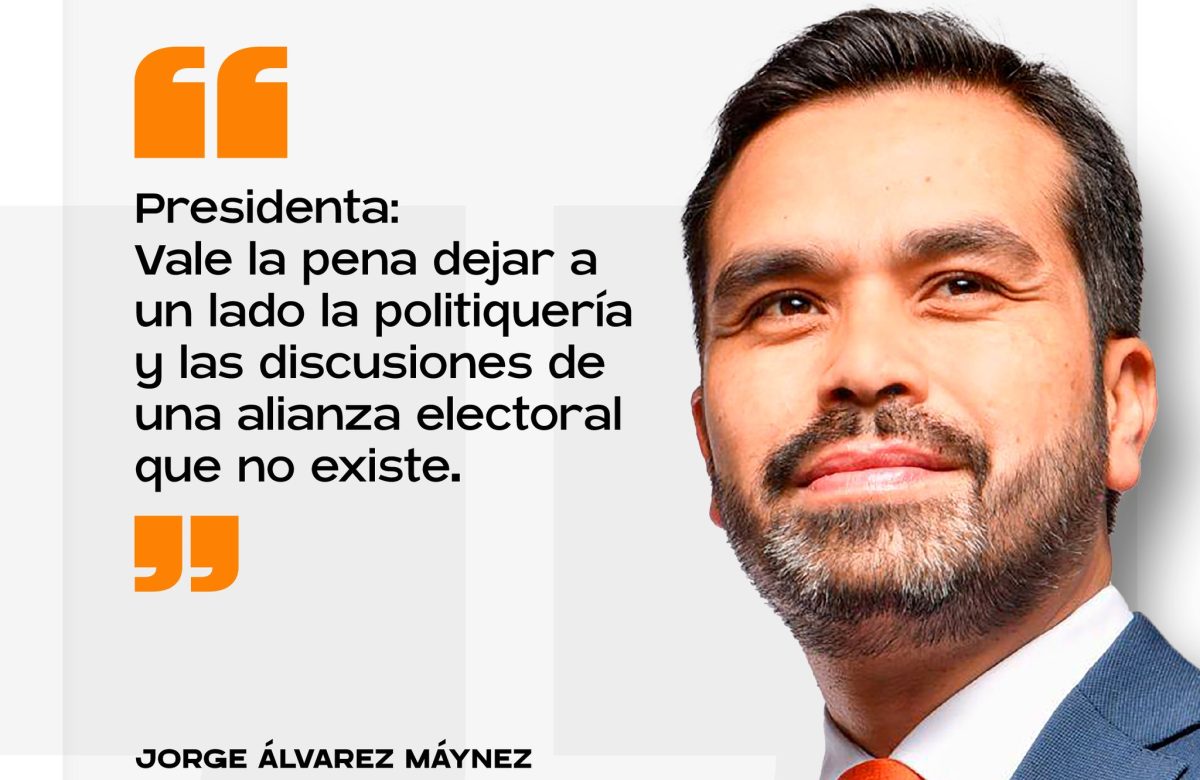 Acusa Máynez a Sheinbaum de adelantar tiempos electorales