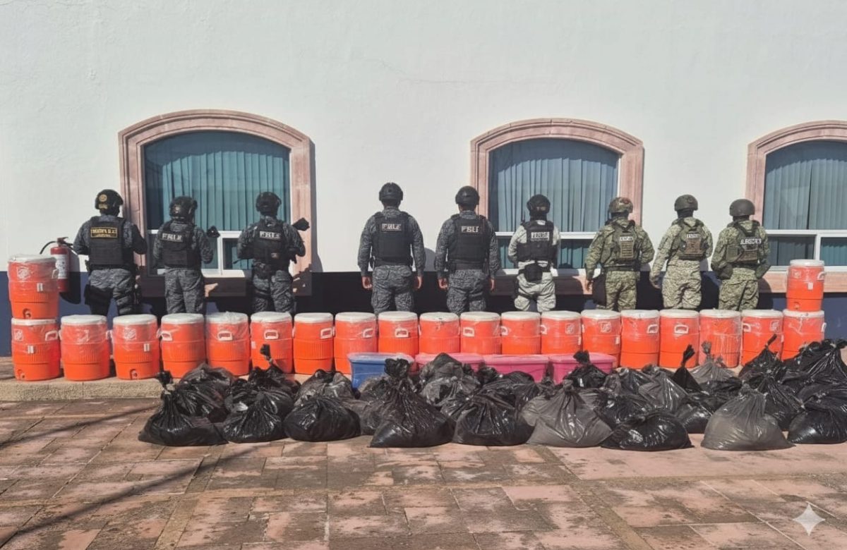 Cae narcolaboratorio con más de tonelada y media de metanfetamina en el sur de Zacatecas