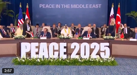 Firma Trump Plan de Paz de Gaza