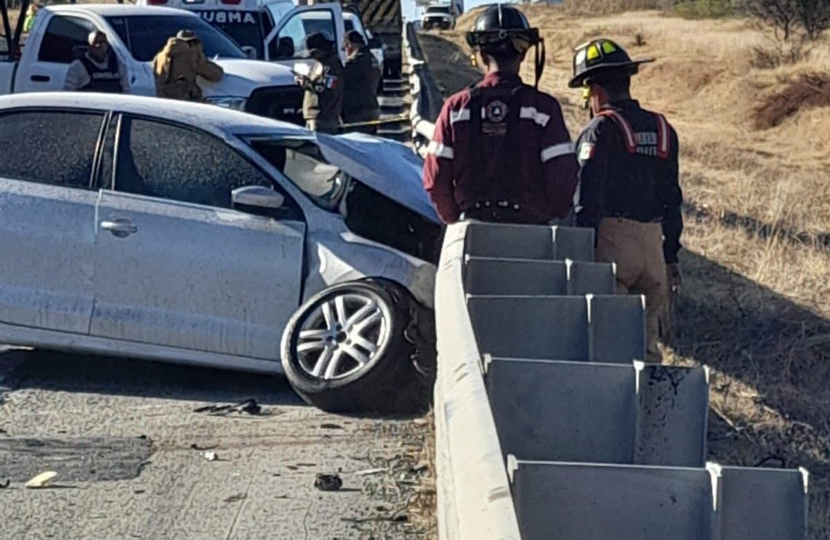 Tragedia en la carretera 45D: un muerto y dos heridos tras fuerte choque frontal