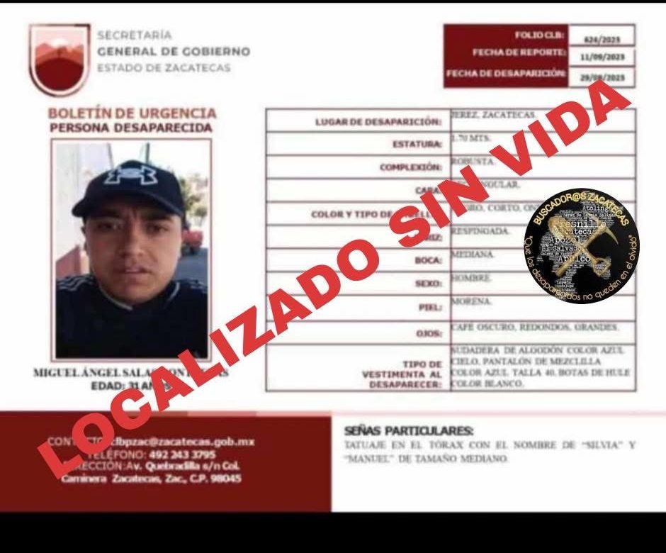 Confirman identidad de restos encontrados en El Caquixtle, Tepetongo; una víctima vuelve a casa