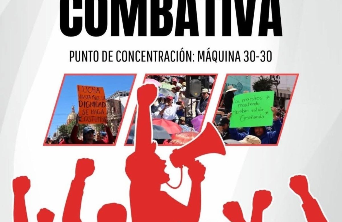 Docentes del SNTE Sección 58 anuncian “Marcha Combativa” para este 27 de noviembre