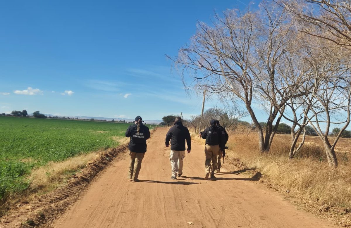 La FGJEZ realizó trabajos de búsqueda en campo, pega de cédulas y cateo en Morelos y Calera