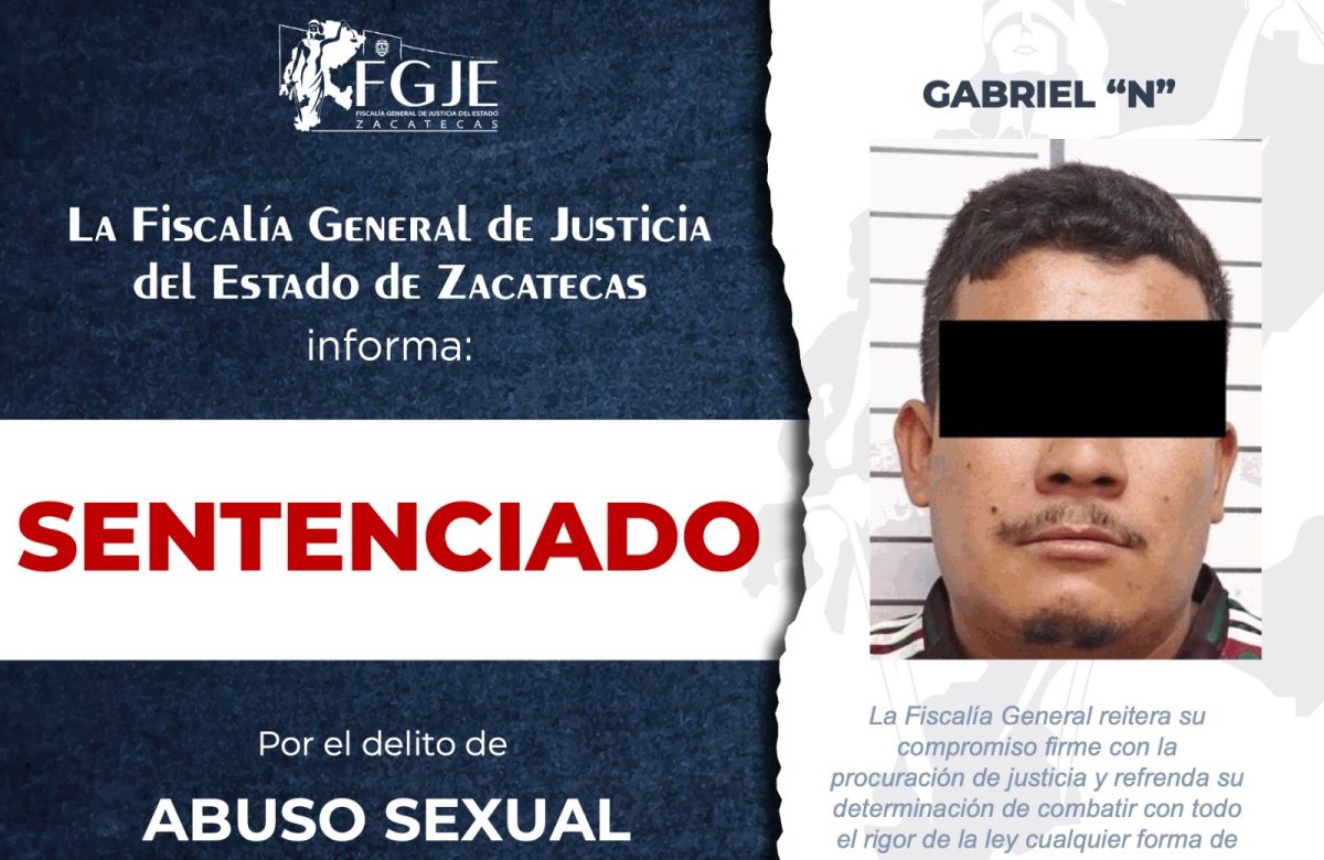 12 AÑOS DE CÁRCEL POR ABUSO SEXUAL EN GUADALUPE