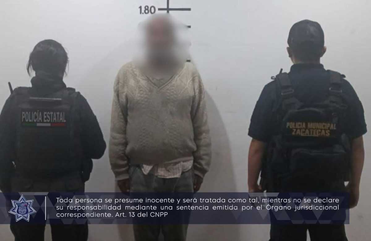 Cae hombre acusado de acosar a trabajadora en pleno Centro de Zacatecas