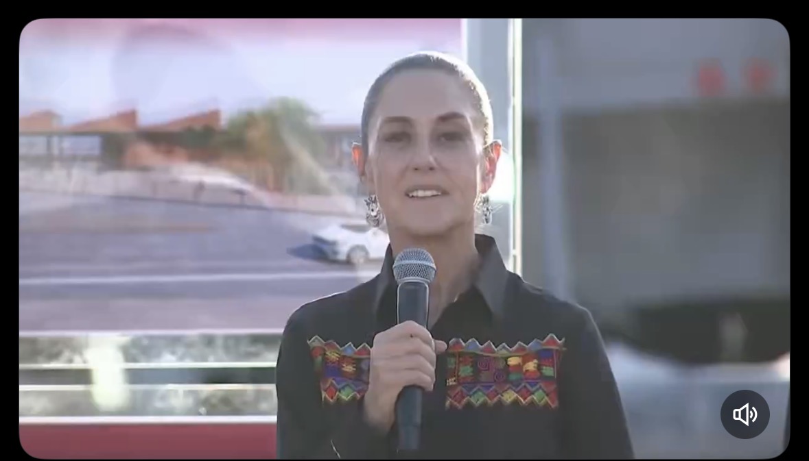 Claudia Sheinbaum supervisa avance del tren México-Querétaro