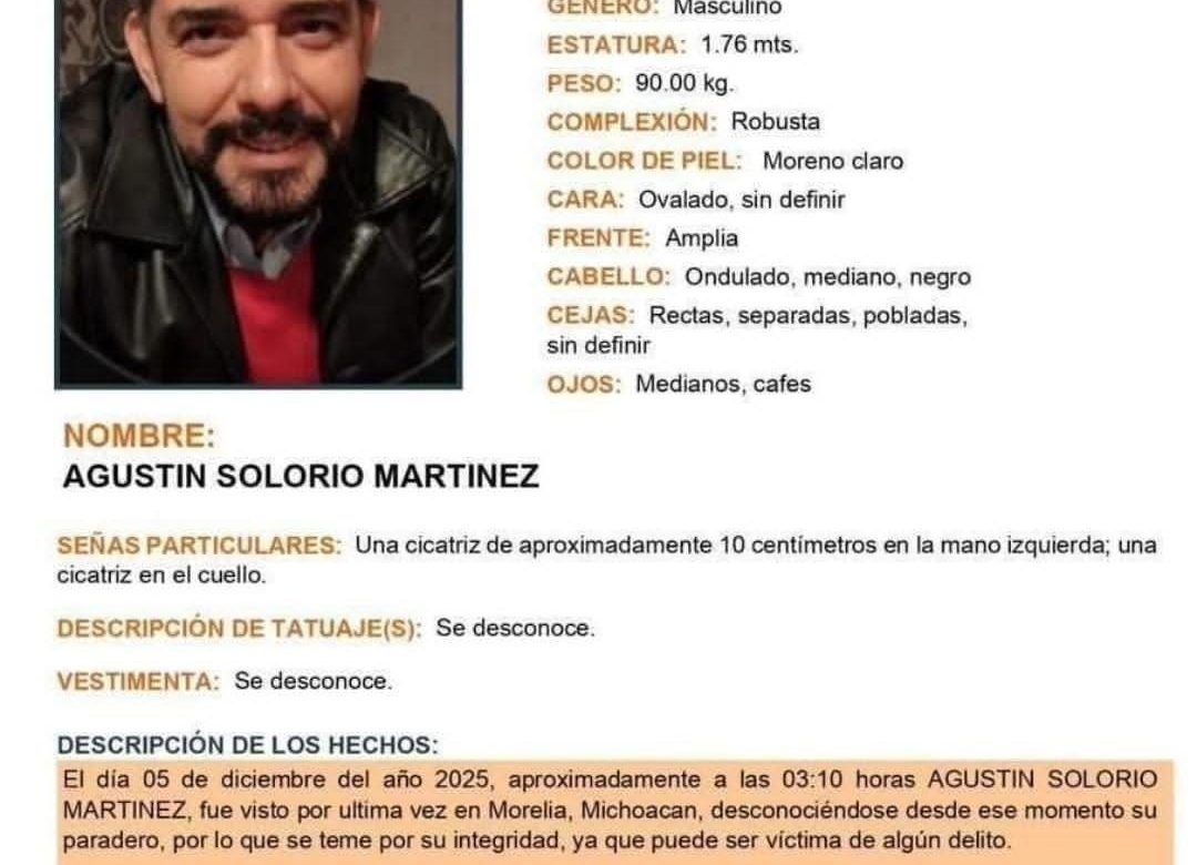 Desaparece delegado del PT de Michoacán