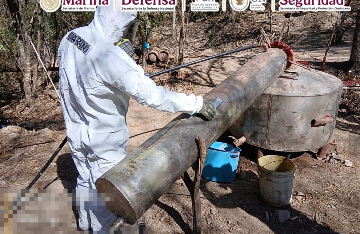 Secretaría de Marina desmantela 3 laboratorios clandestinos