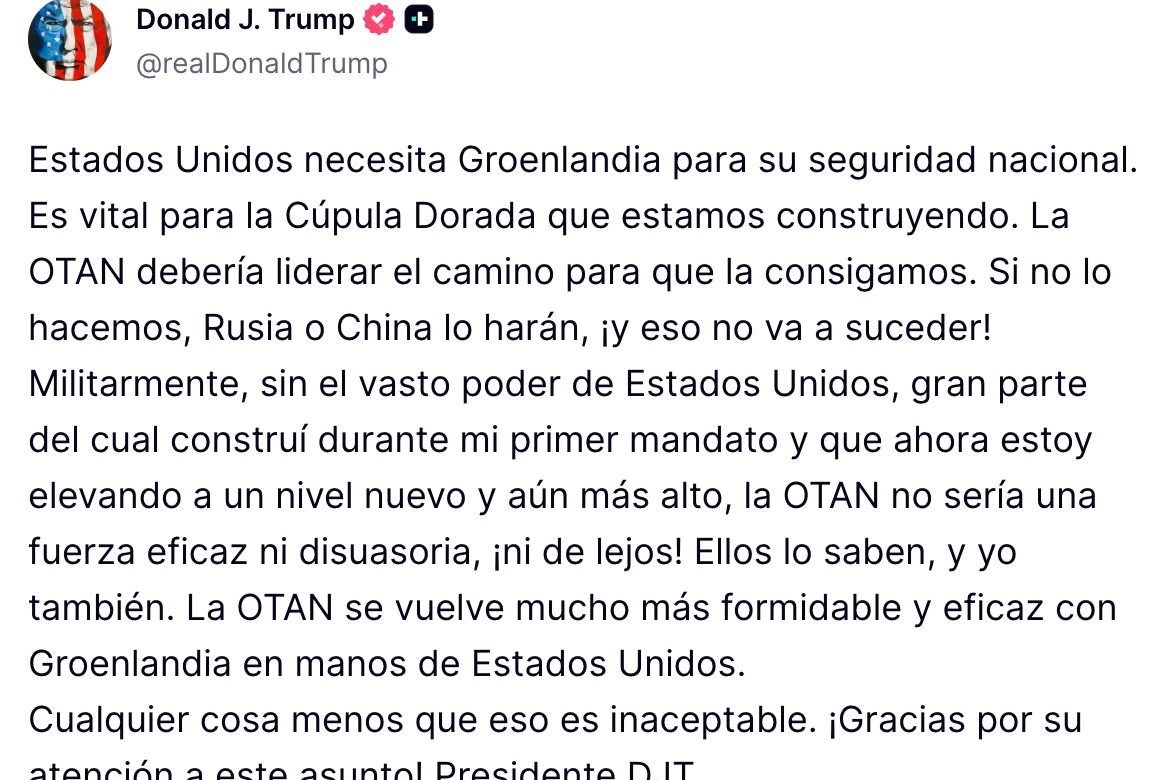 Trump vuelve a poner a Groenlandia en el centro