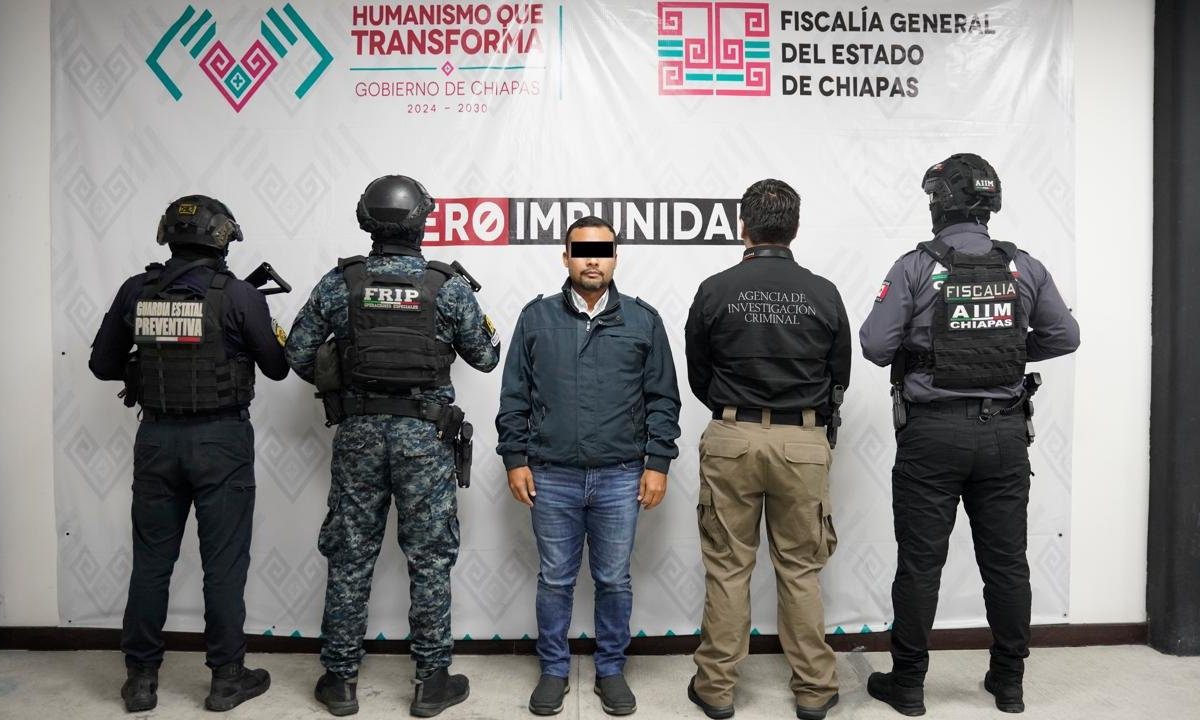 Detienen a presidente municipal de Cintalapa, Chiapas