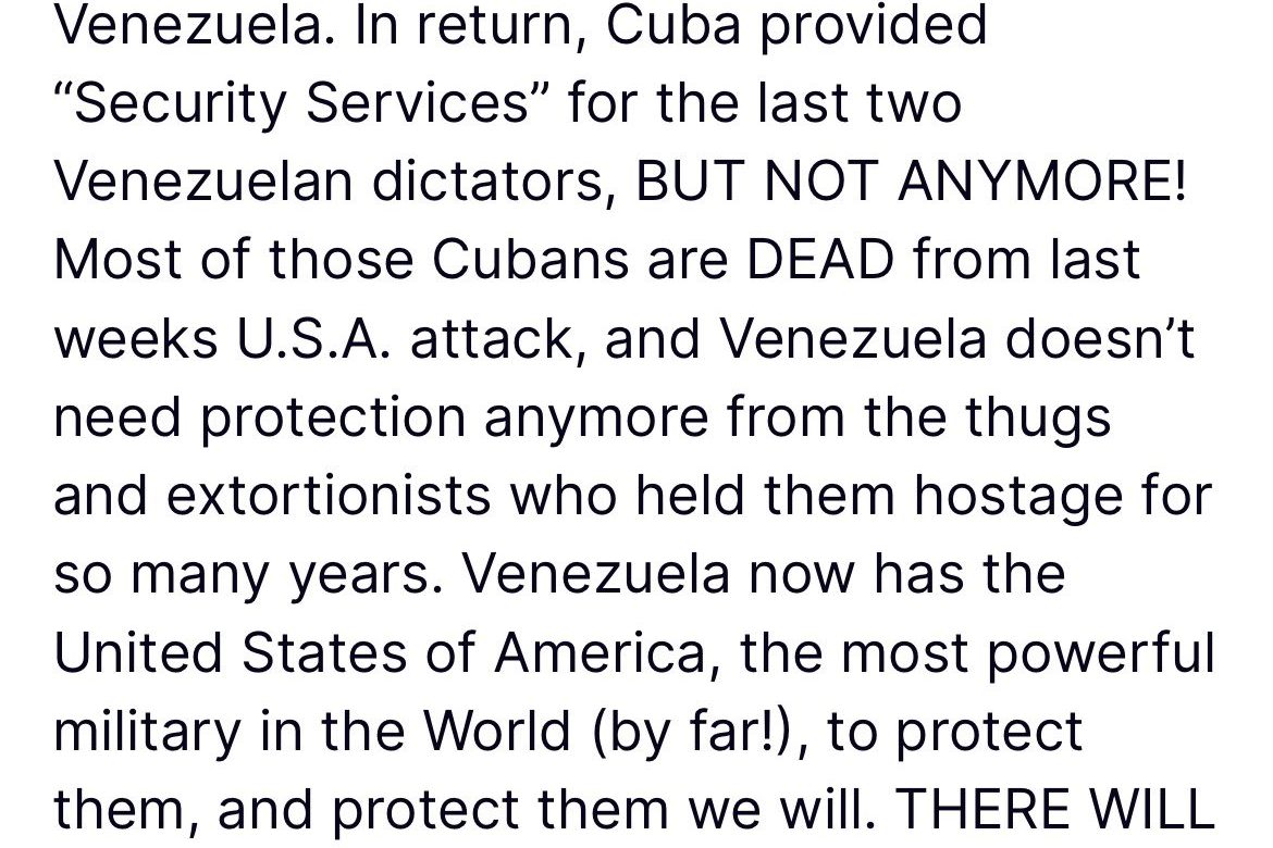Donald Trump lanza advertencia directa a Cuba