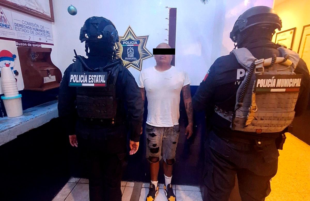 Irrumpe en casa ajena y lo detienen con droga en Guadalupe