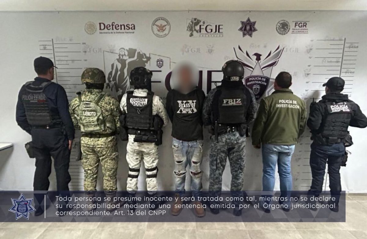 Caen a hombre con orden de captura por narcomenudeo en Zacatecas
