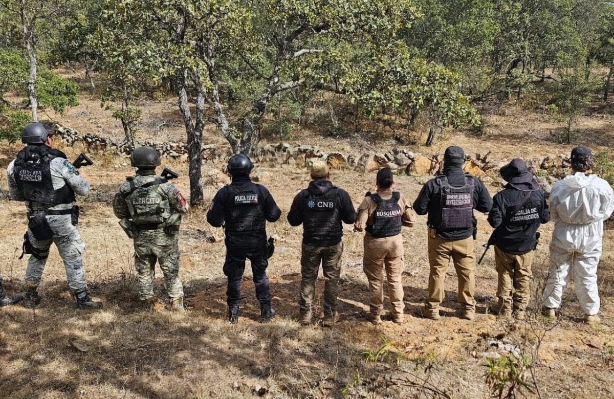 Hallan restos óseos durante búsqueda forense en El Plateado, Zacatecas