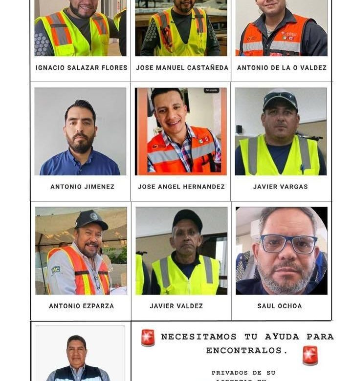Ingenieros zacatecanos entre los 10 trabajadores secuestrados en mina de Sinaloa; exigen búsqueda federal