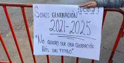 “No quiero ser una generación más sin título”
