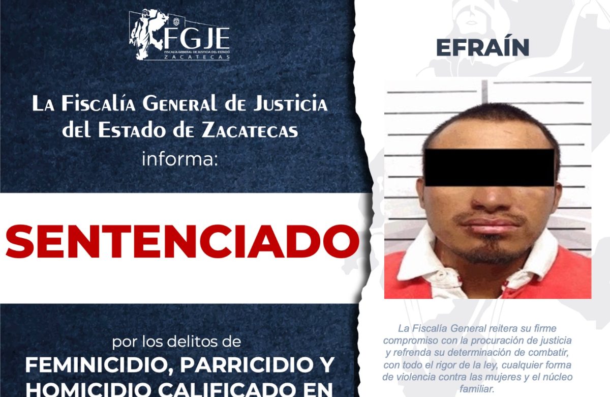 “El Chikis” pasará 50 años en prisión por asesinar a sus padres y hermana en Plateros