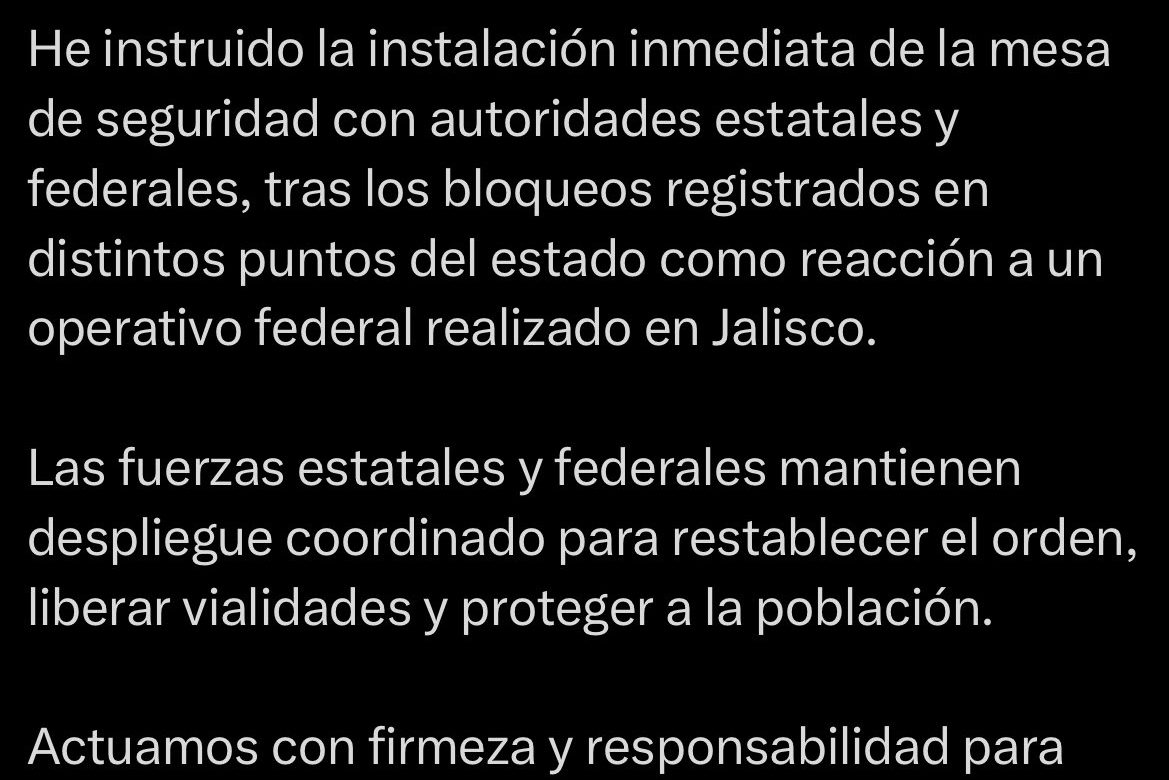 Bloqueos en Michoacán son reacción a operativo en Jalisco: Bedolla