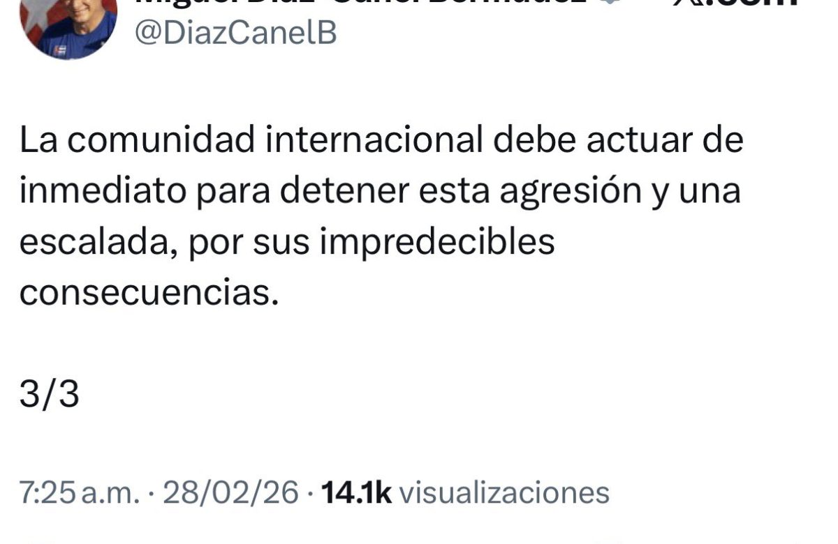 Cuba condena ataques contra Irán