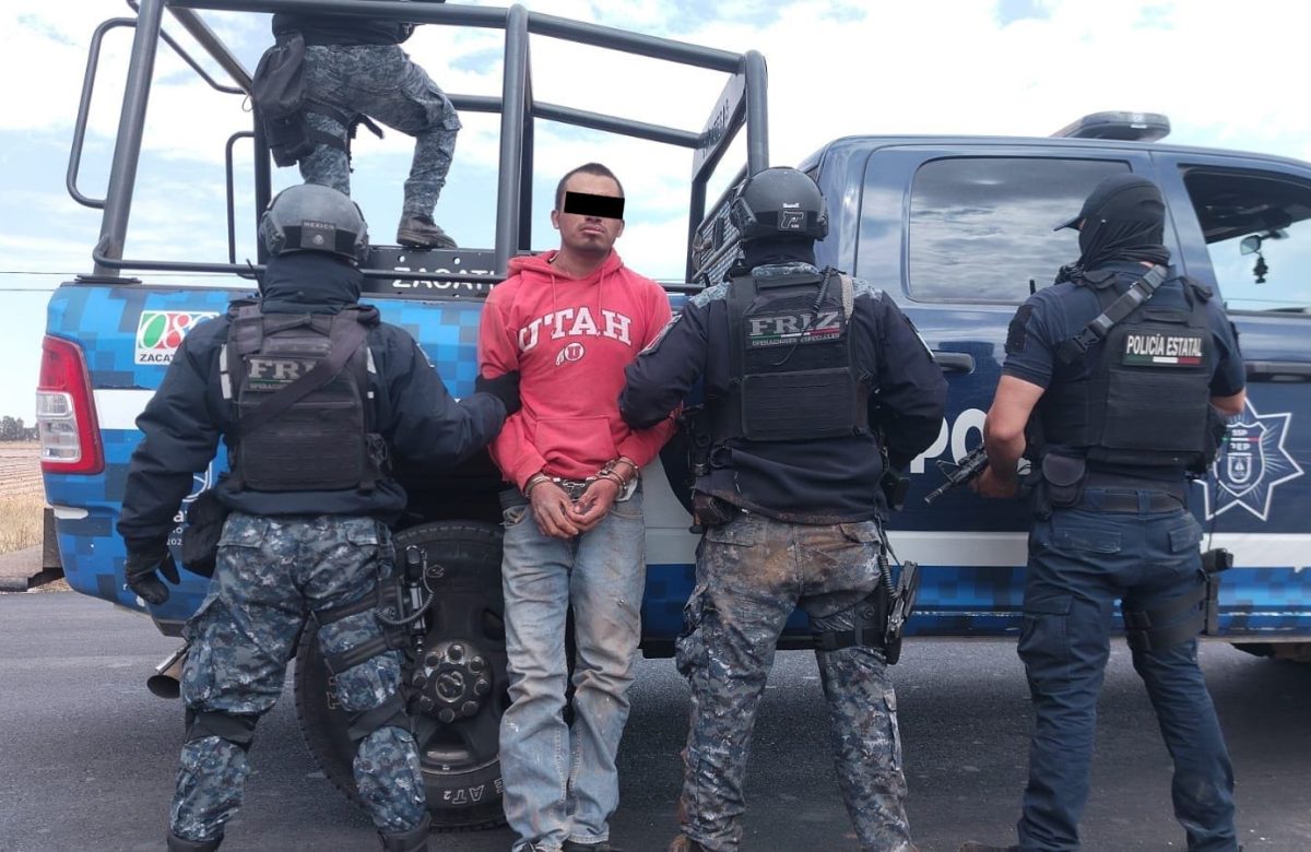 Capturan en Fresnillo a presunto agresor vinculado a doble homicidio y ataques con arma blanca
