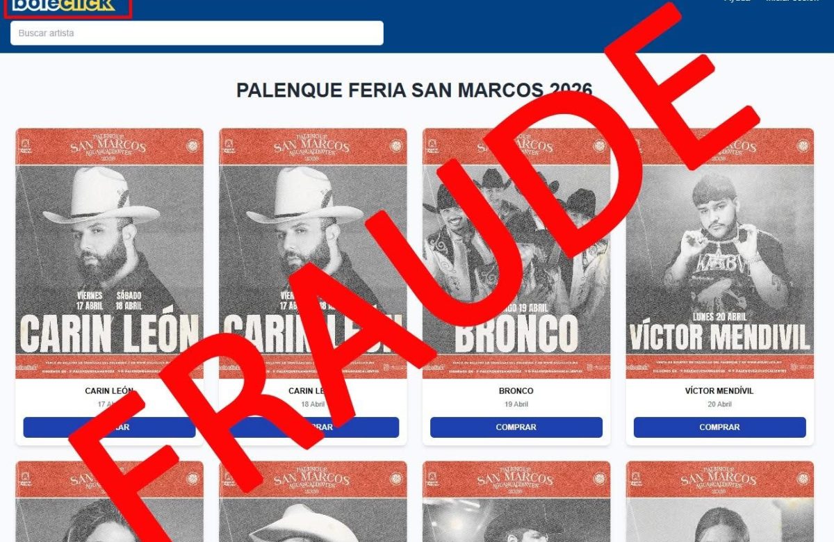 Alertan por página falsa de venta de boletos para la FNSM