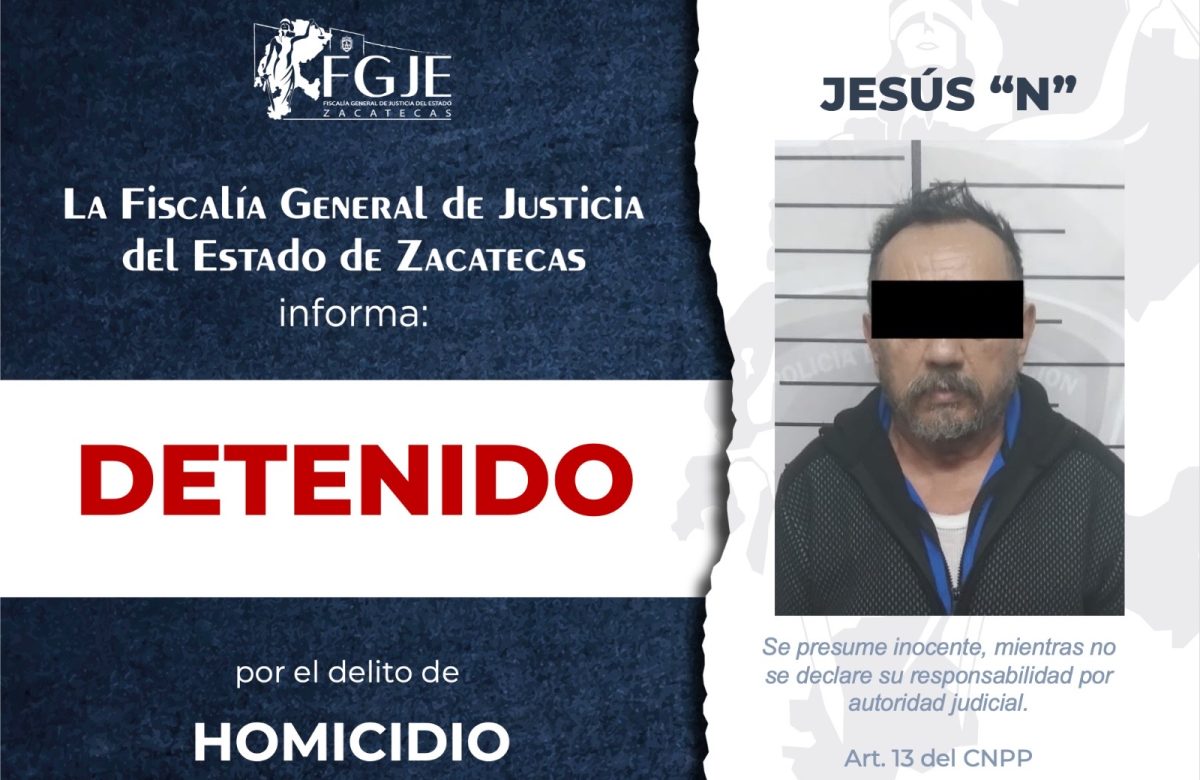 Capturan en Guadalupe a hombre buscado por homicidio en la CDMX