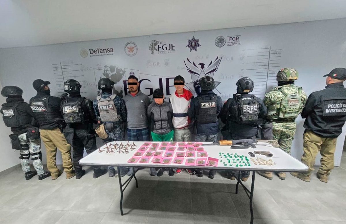 CAEN 6 PRESUNTOS HOMICIDAS EN GUADALUPE; HAY MENORES ENTRE LOS DETENIDOS