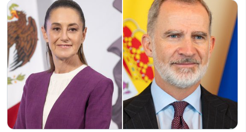 Invita Sheinbaum al rey Felipe VI a asistir al Mundial