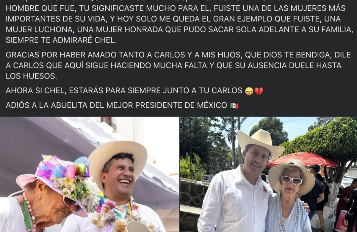 Fallece Raquel “Chel” Ceja, abuela de Carlos Manzo