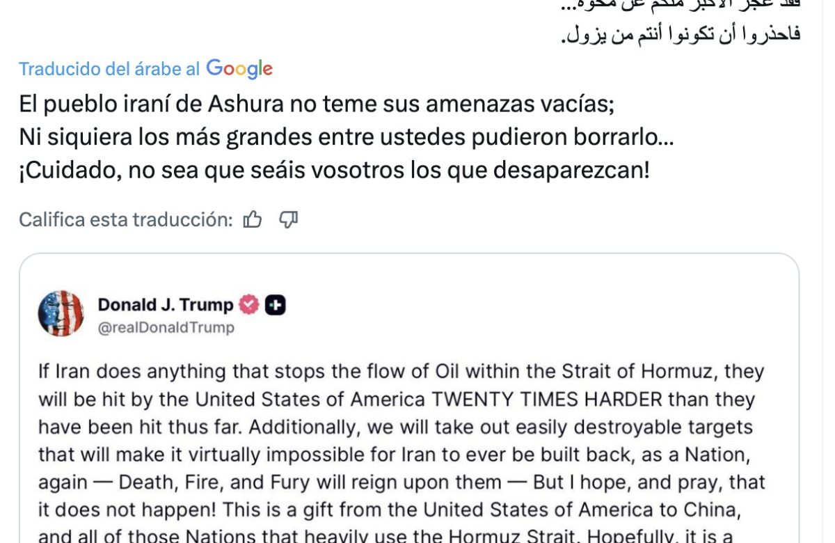 Irán responde a advertencias de Donald Trump