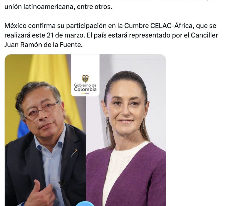 Conversa Sheinbaum con Petro