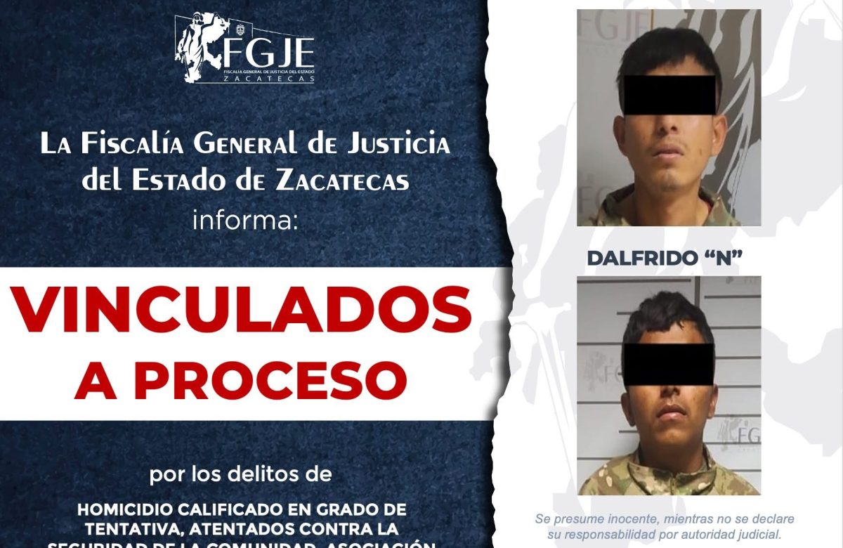 Cuatro a prisión por intento de homicidio tras enfrentamiento armado en Zacatecas
