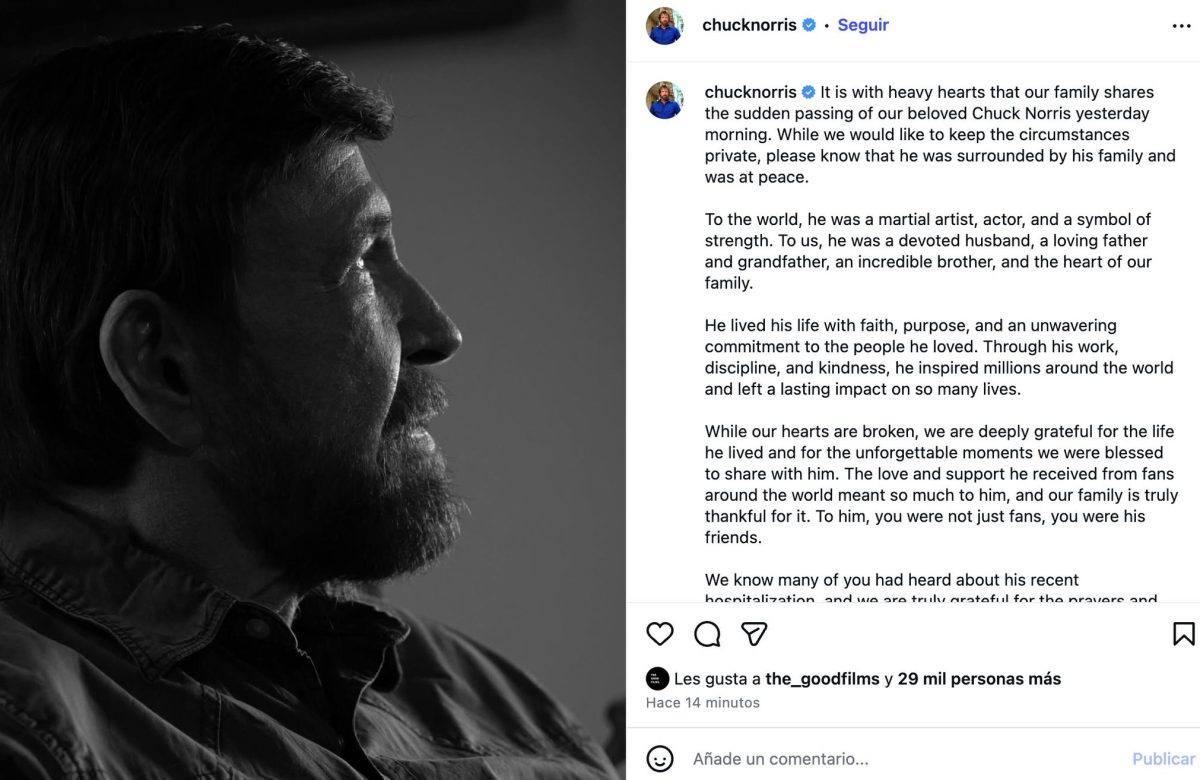 Fallece el actor Chuck Norris