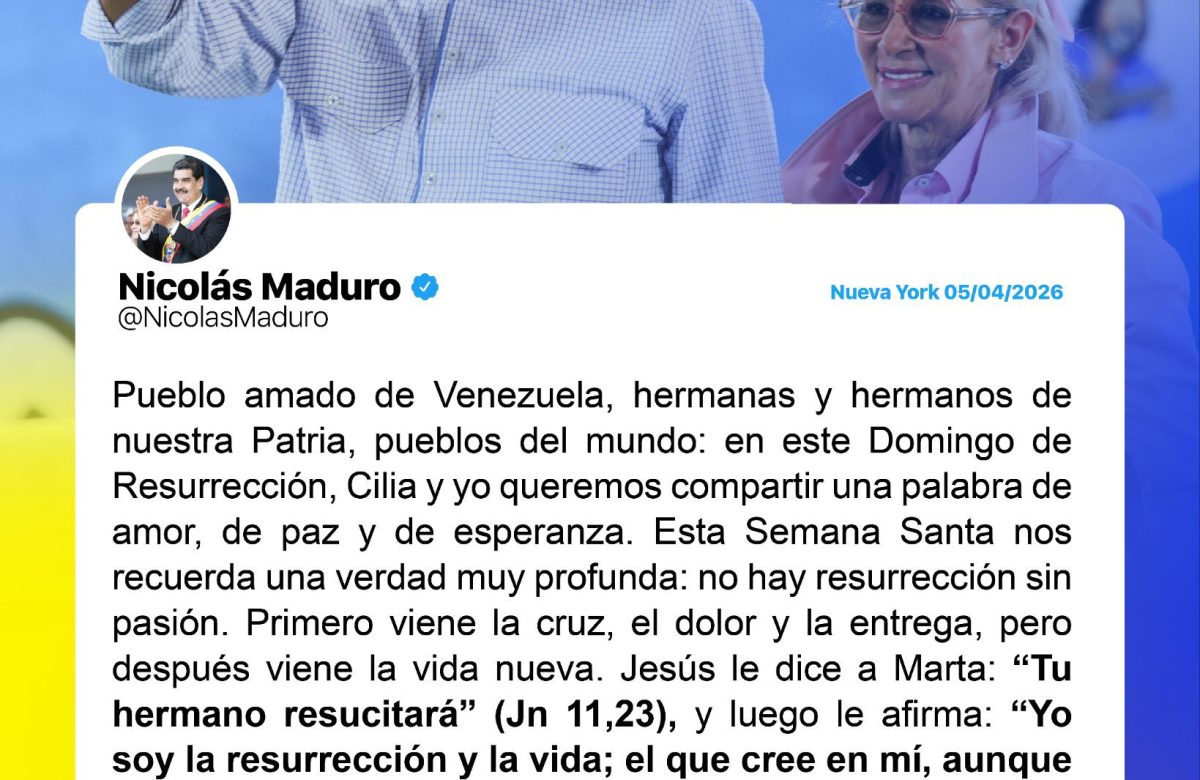 Maduro manda mensaje en redes sociales
