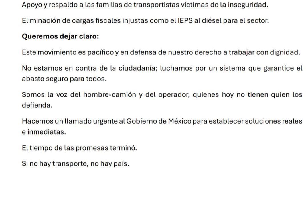 ANTAC reitera paro nacional